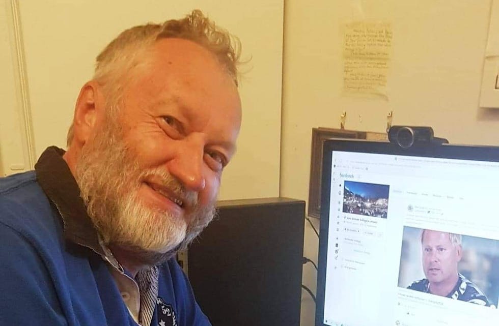 Øyvind Berg (68) fra Lørenskog skaper stort engasjement i sosiale medier (Foto: privat)