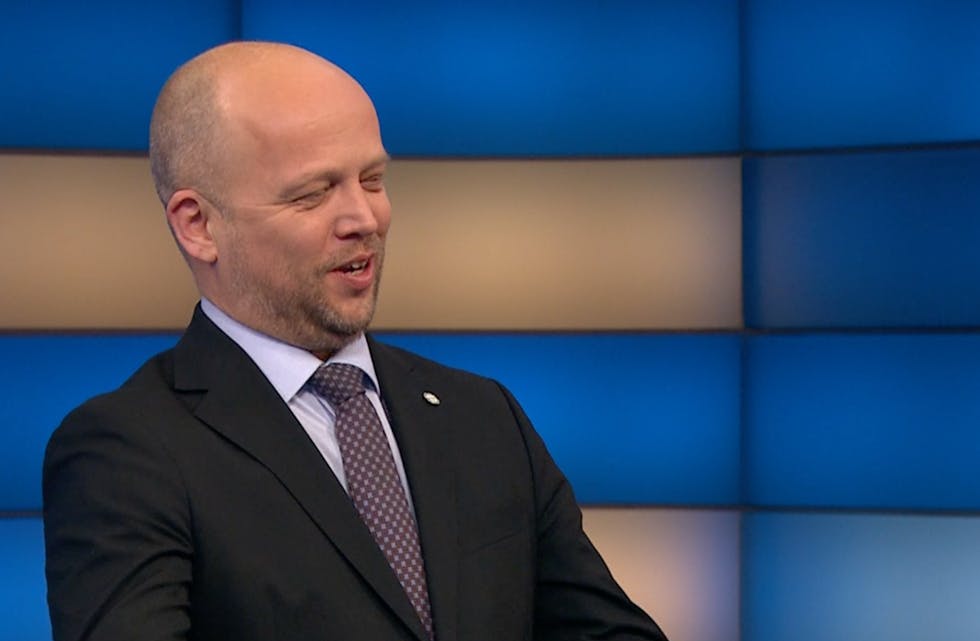 Screenshot fra Debatten denne uka da Vedum fortalte om hvorfor SP gikk ut av regjering.