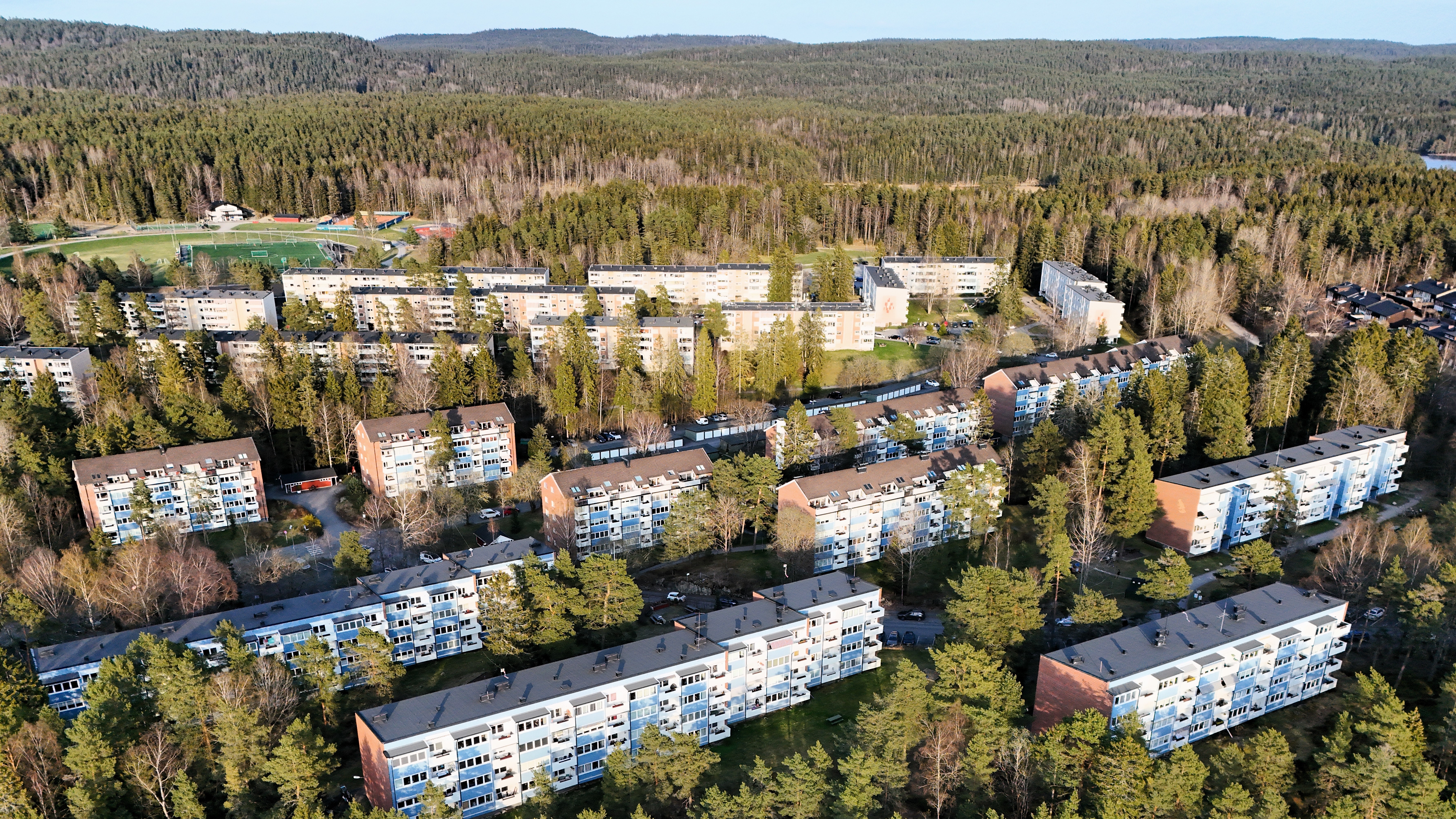 Oslo,,Norway,-,April,15,2025:,Aerial,View,Of,Bølerskogen